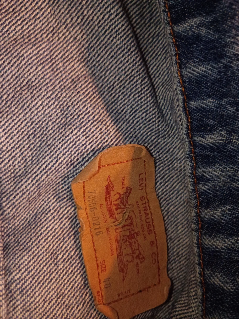 Vintage Levi's Blue Denim Jacket (Vest)